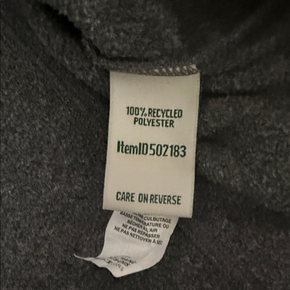 L.L. Bean Women’s Gray Quarter-Zip Fleece Pullover – Size Medium - Picture 5 of 8